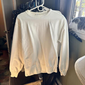 Champion Reverse Weave Medium White Sweatshirt-Cozy Classic!